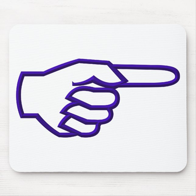 Pointing Finger Mouse Pad (Front)