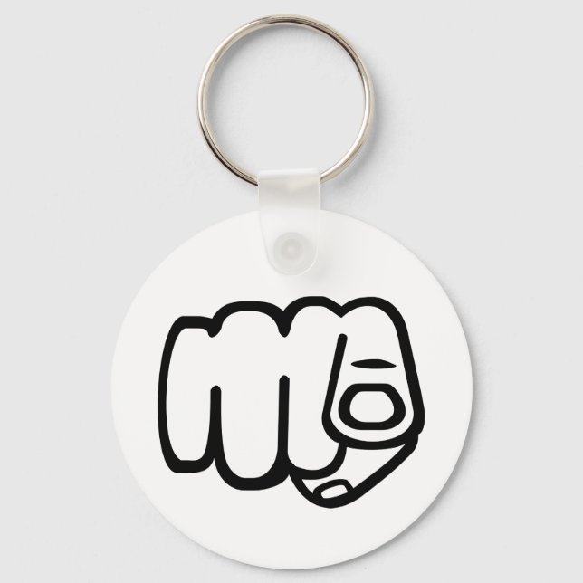 Pointing Finger - You Key Ring (Front)
