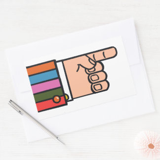 Pointing Hand Manicule Sticker