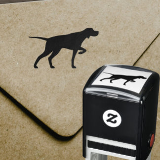 Pointing Pointer Dog Breed Silhouette Self-inking Stamp
