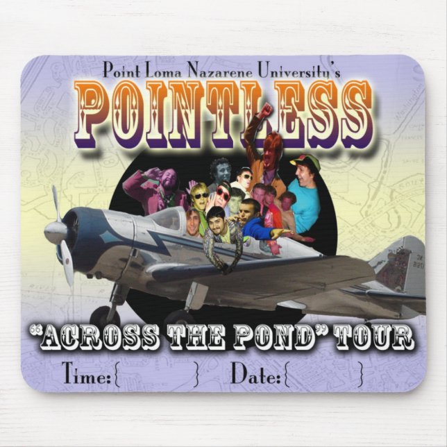 Pointless Europe Tour Mouse Pad (Front)