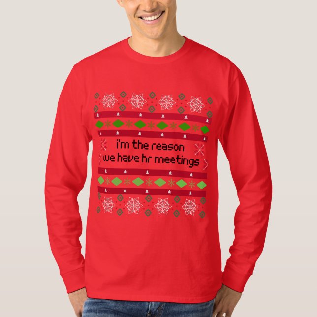 Pointless Meeting Survivor Ugly Sweater -  (Front)