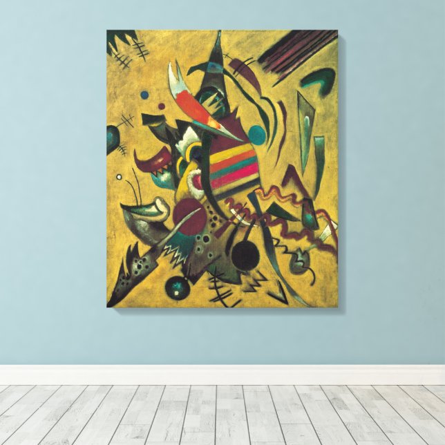 Points by Wassily Kandinsky, Vintage Expressionism Canvas Print (Insitu(Wood Floor))