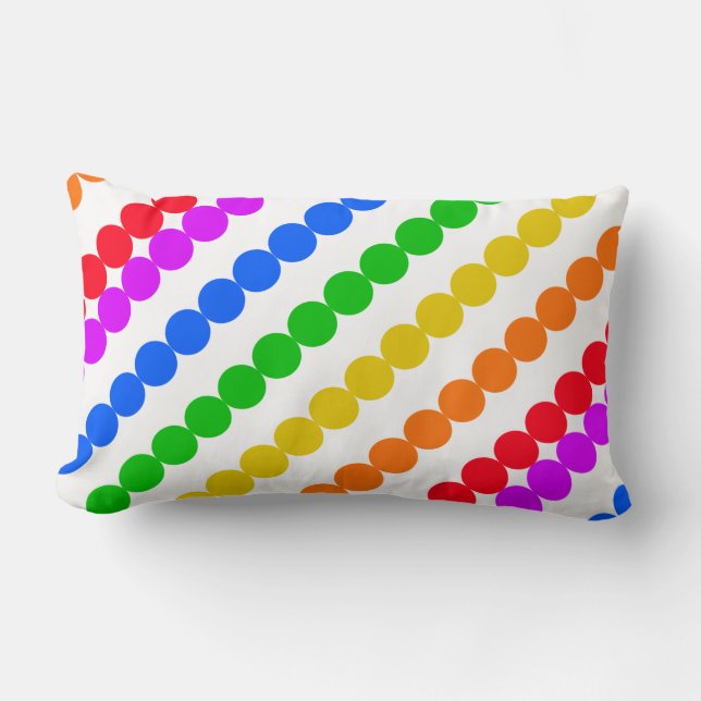 Points Rainbow Lumbar Cushion (Front)