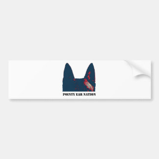 Pointy Ear Nation design Bumper Sticker