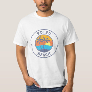 Poipu Beach, Kauai Faded Classic Style T-Shirt
