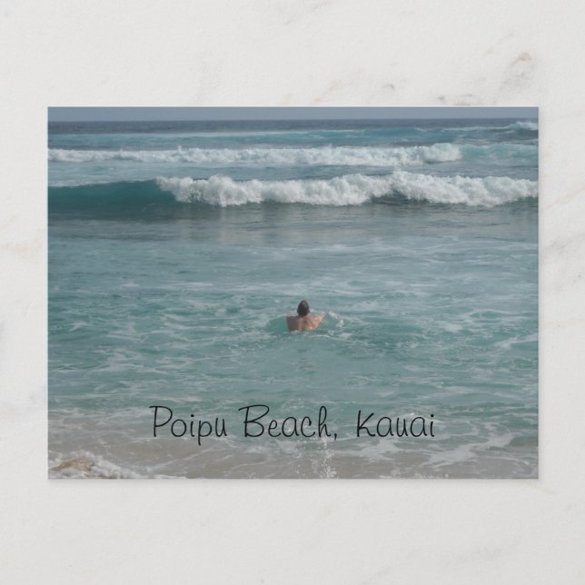 Poipu Beach Kauai Postcard (Front)