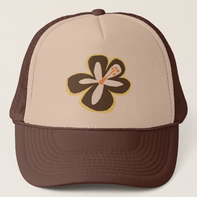 "Poipu Flower" Trucker Hat (Front)