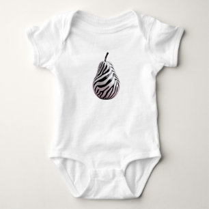 Poire Zèbre - Zebra Pear Baby Bodysuit