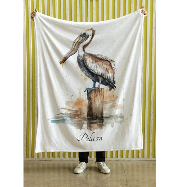 Poise of the Pelican  Fleece Blanket (Creator Uploaded)