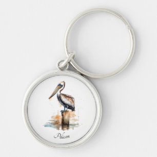 Poise of the Pelican Key Ring