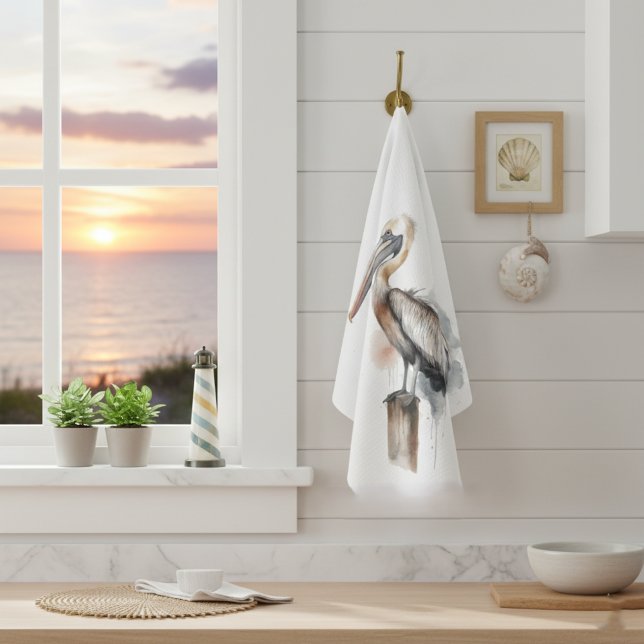 Poise of the Pelican Tea Towel (Creator Uploaded)
