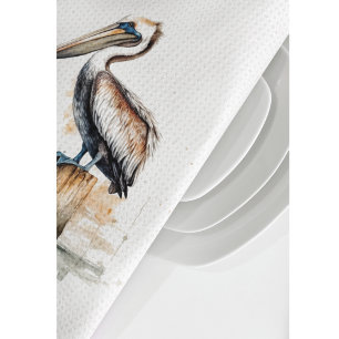 Poise of the Pelican  Tea Towel