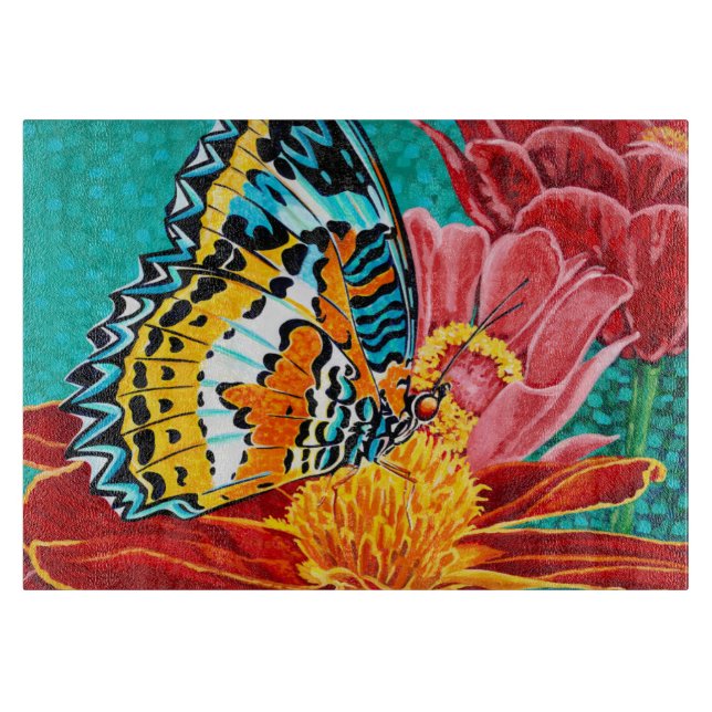 Poised Butterfly I Cutting Board (Front)