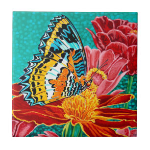 Poised Butterfly I Tile