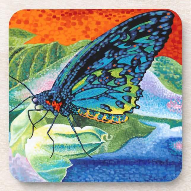 Poised Butterfly II Coaster (Front)