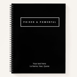 Poised & Powerful Spiral Notebook