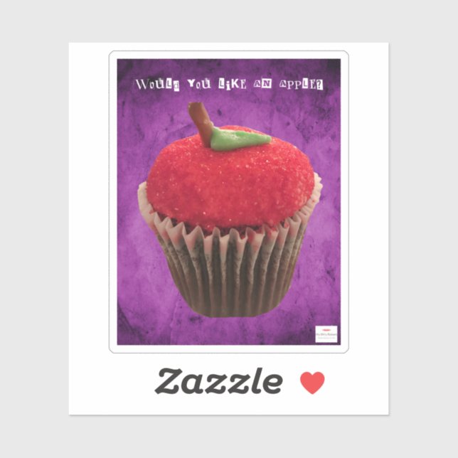 Poison Apple Cupcake Creepy (Sheet)