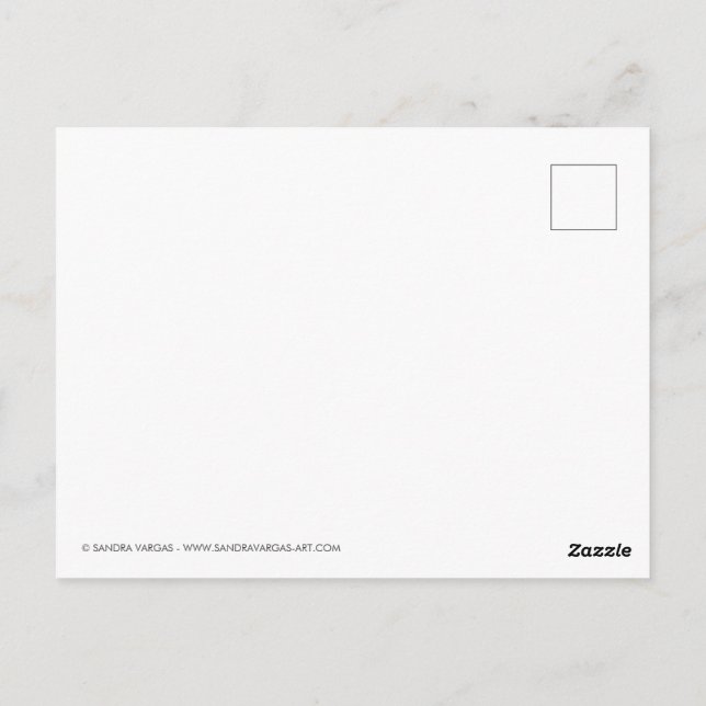 Poison Apple Halloween Postcard (Back)