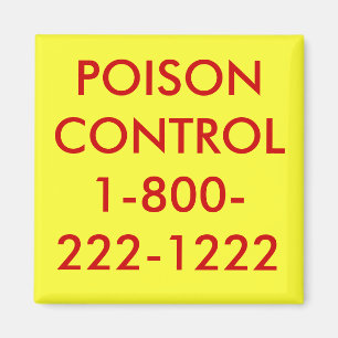 POISON CONTROL1-800-222-1222 MAGNET