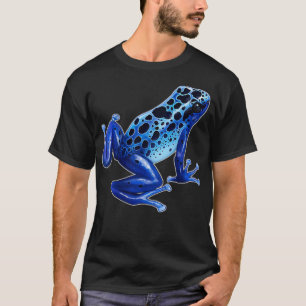 Poison Dart Frog Blue Amphibian I Love Frogs T-Shirt