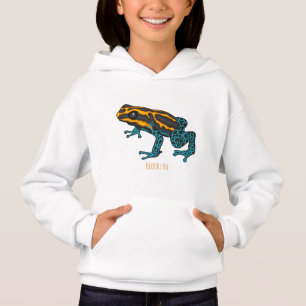 Poison dart frog cartoon illustration