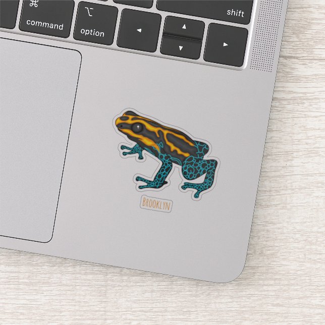 Poison dart frog cartoon illustration  (Detail)