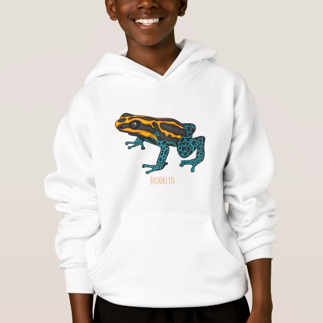 Poison dart frog cartoon illustration  (Front)