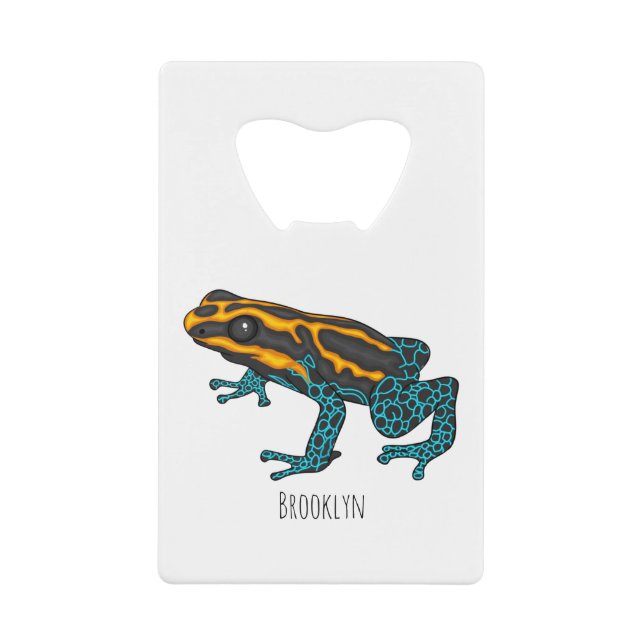 Poison dart frog cartoon illustration  (Front)