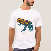 Poison dart frog cartoon illustration