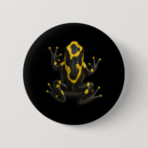 Poison Dart Frog Climbing Design Realistic Jungle  6 Cm Round Badge