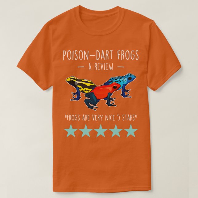 Poison Dart Frog Review T-Shirt (Design Front)