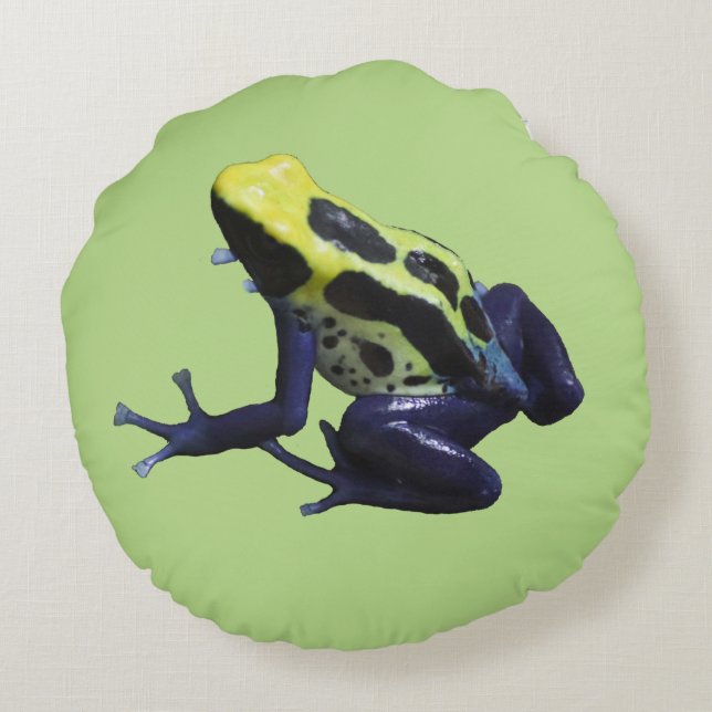 Poison Dart Frog Round Cushion (Back)