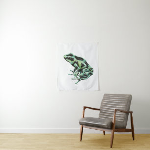 Poison dart frog tapestry