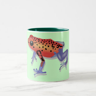 Poison Dart Frog Two-Tone Coffee Mug