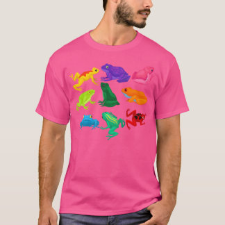 Poison Dart Frogs Amphibians Exotic Animal Coloure T-Shirt