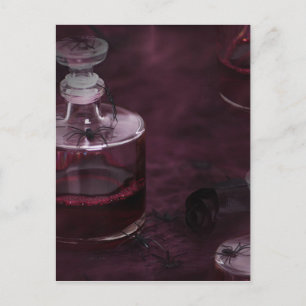 poison halloween postcard