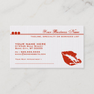 poison lips appointment card