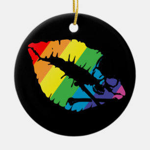 poison lips ceramic tree decoration