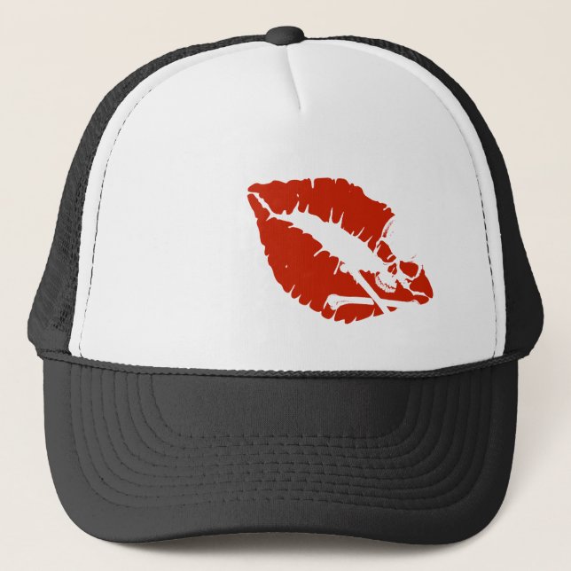 poison lips trucker hat (Front)