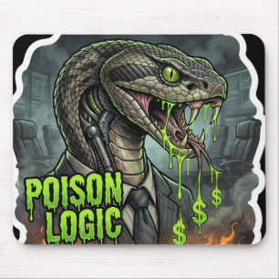 Poison Logic – Lies Profit Snake Politician Mouse Pad