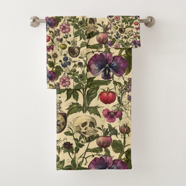 Poison Petals Bath Towel Set (Insitu)