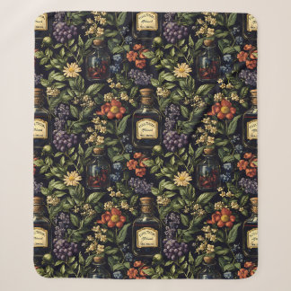 Poison Petals Sherpa Blanket