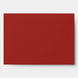 Poison Pink Valentine Cinnabar Red Rose Gold Flap Envelope
