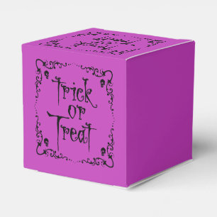Poison Purple Trick or Treat Favour Box