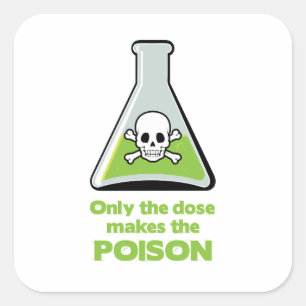 Poison Square Sticker