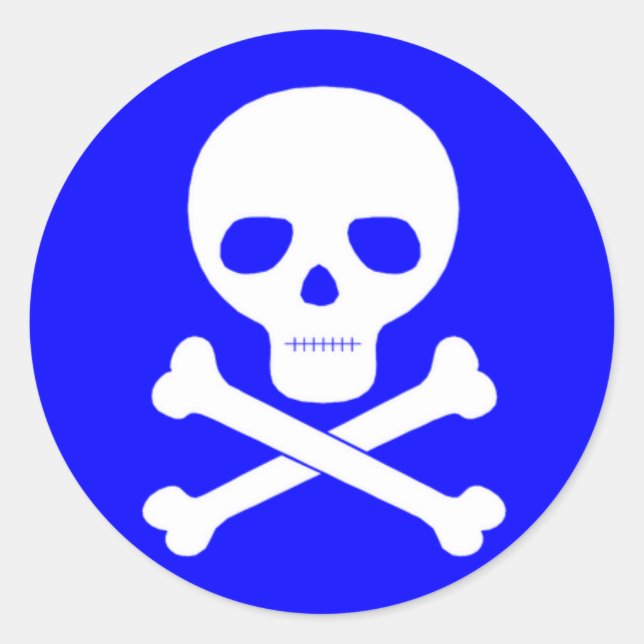 Poison Symbol Classic Round Sticker (Front)