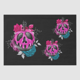 Poisoned Candy Apple With Flowers Decoupage Tissue Paper