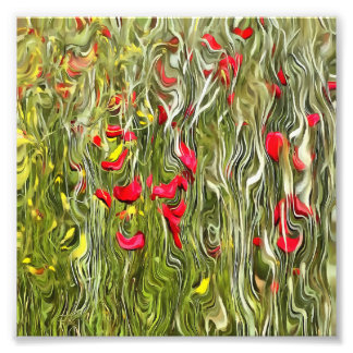 Poisoned Poppies Surrealistic Abstract Art Photo Print