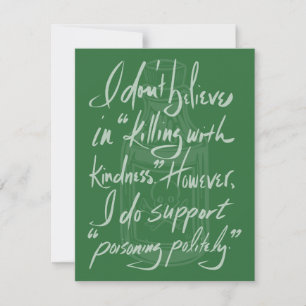 Poisoning Politely Card